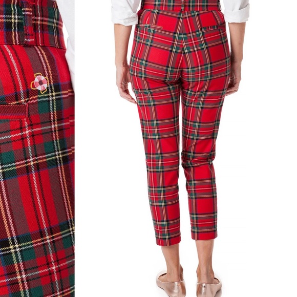 Castaway Tartan Red Cropped Pants
